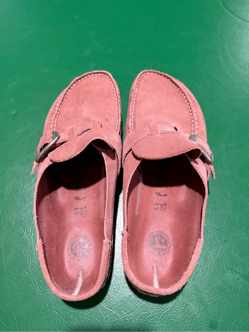 Birkenstock Suede Slides in Rose Pink size 41 - Picture 2 of 9
